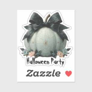 Elegantes Pumpkin Halloween-Party Design Aufkleber