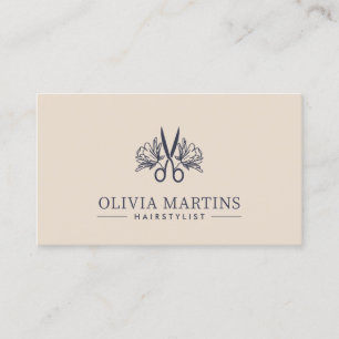 Elegantes QR-Logo für den Friseursalon Cream & Cha Visitenkarte