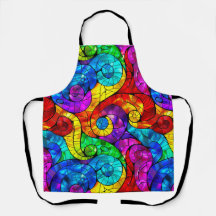 Elegantes Rainbow-gestanztes Glasmuster