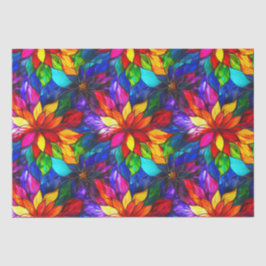 Elegantes Rainbow-gestanztes Glasmuster Seidenpapier
