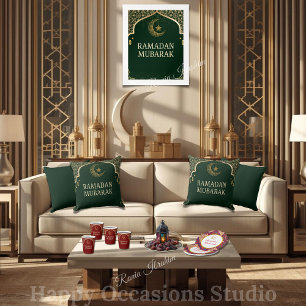 Elegantes Ramadan Mubarak Kissen