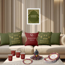 Elegantes Ramadan Mubarak-Wurfkissen