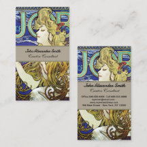 Elegantes Rauchen, Job von Alphonse Mucha Art Nouv