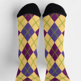 Elegantes Raute Muster für Golfliebhaber Socken