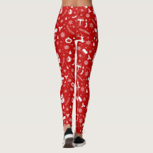Elegantes Red & White Weihnachtsmuster Full