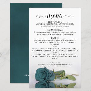 Elegantes Reflektieren der Aquamarinen Rose Budget