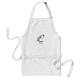 Elegantes Rentner-Geschenk Aquarell-Blumen Schürze