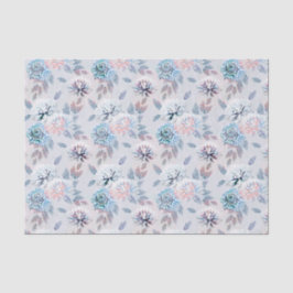 Elegantes Retro-Muster mit Blumen. Seidenpapier
