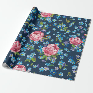 Elegantes Retro-nahtloses Muster mit rosafarbenen Geschenkpapier