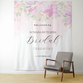 Elegantes romantisches Blumenrosa Wandteppich