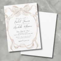 Elegantes Romantisches Bow Whimsical Brautparty