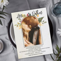 Elegantes romantisches Foto mit Blumenschrift