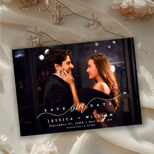 Elegantes romantisches Foto   Modern Save The Date