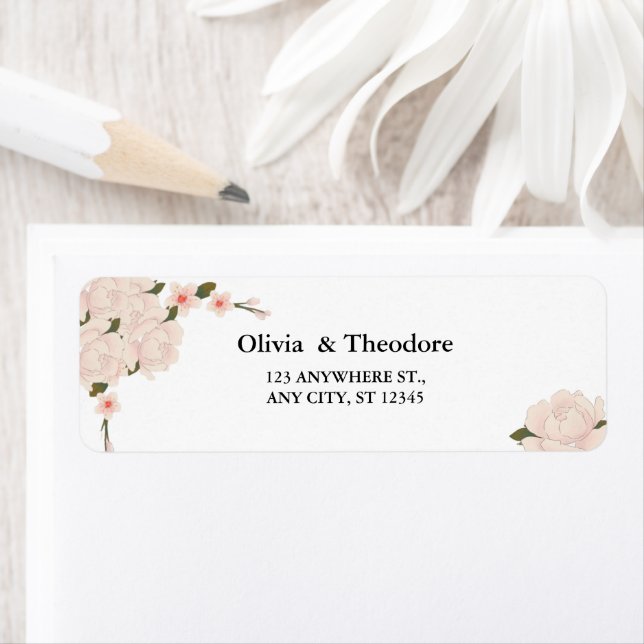 Elegantes romantisches Rosa Blütenblatt Hochzeitsl (Insitu)