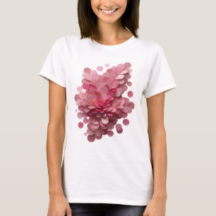 Elegantes Rosa ABSTRACT ART Künstlerisches Motiv T-Shirt