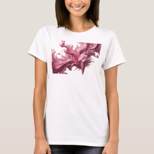Elegantes Rosa ABSTRACT ART Kunstposter T-Shirt