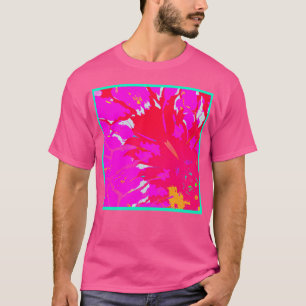 Elegantes rosa Abstraktes Muster T-Shirt