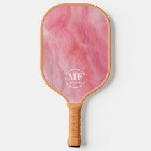 Elegantes rosa Aquarellmuster - Monogramm