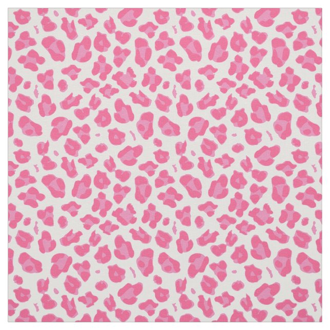 Elegantes Rosa auf rosa Leopard Print Stoff (Muster)