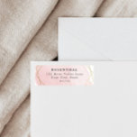 Elegantes rosa Bat Mitzvah Rücksendeadresse Label<br><div class="desc">Dieses moderne Design besticht durch ein in Gold gerahmtes Aquarelldesign und den eigenen Text. Fügen Sie den Text mithilfe des Vorlagenformulars hinzu. Die erweiterten Editiermenüs,  die über das "Design-Tool" aufgerufen werden,  ermöglichen es Ihnen,  die Schriftart,  Farben und das Layout zu ändern.</div>