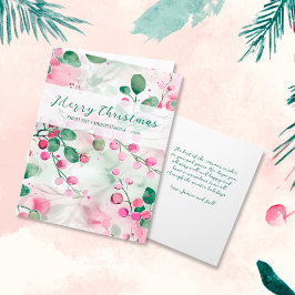 Elegantes Rosa Berries Weihnachten