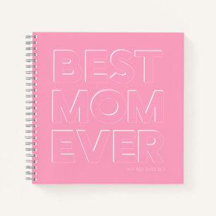 Elegantes Rosa Beste Mutter Aller Zeiten Notizbuch