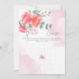 Elegantes, rosa Bingospiel Einladung