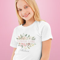 Elegantes Rosa Blumenblume Mädchen Kinder