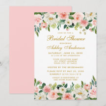 Elegantes Rosa Blush Brautparty