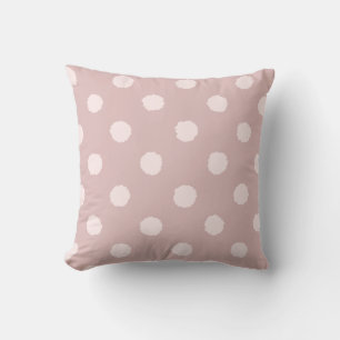 Elegantes Rosa-Blush-Pünktchen Kissen