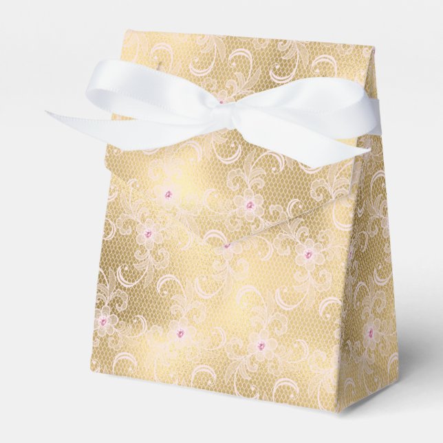 Elegantes rosa Brautparty Geschenkschachtel (Vorderseite)