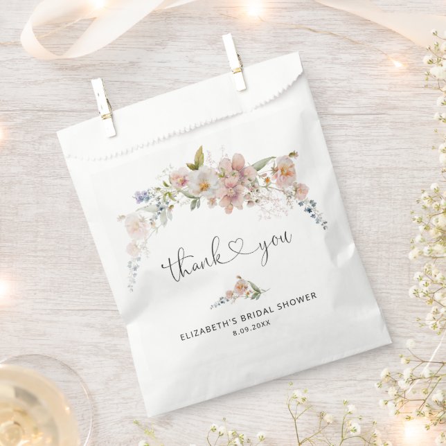 Elegantes Rosa Brautparty Geschenktütchen (Ausgeschnitten)