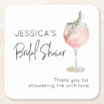 Elegantes Rosa Brautparty Rechteckiger Pappuntersetzer<br><div class="desc">Stellen Sie Ihrem Brautparty oder Ihrer Hochzeitsfeier eine Touch Eleganz mit diesen rosa Wein Cocktail Papier-Untersetzer vor. Diese quadratischen Untersetzer sind mit einem eleganten Cocktail-Design ausgestattet und eignen sich hervorragend zum Schutz vor Verschmutzungen und Flecken. Diese Untersetzer aus Papier sind nicht nur praktisch, sondern auch eine tolle Ergänzung zu Ihrem...</div>