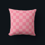 Elegantes rosa Checkerboard Kissen<br><div class="desc">Elegantes rosa Checkerboard</div>