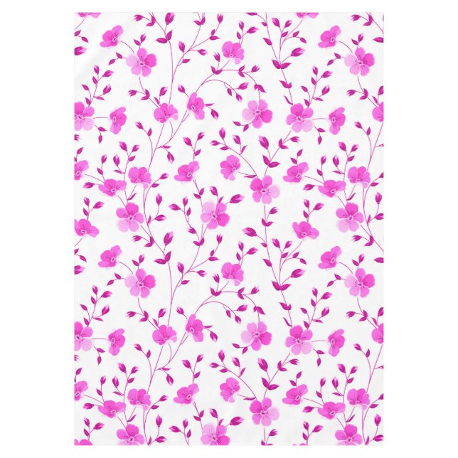 Elegantes rosa Daisy-Tabletten Tischdecke (Vorderseite)