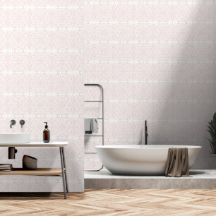 Elegantes rosa Damask Muster Tapete