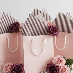 Elegantes Rosa Dunkles Halloween gestreift Seidenpapier
