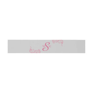 Elegantes rosa einladungsbanderole
