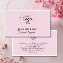 Elegantes Rosa Firmenlogo