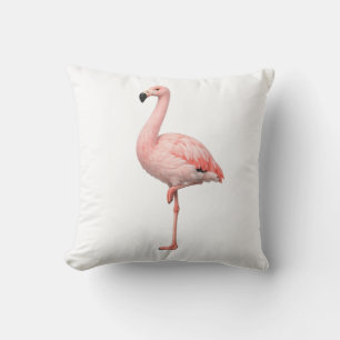 Elegantes Rosa-Flamingo-Tropen-Akzent-Kissen Kissen