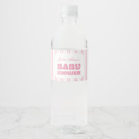 Elegantes rosa gepunktetes Streifenmuster Baby Sho