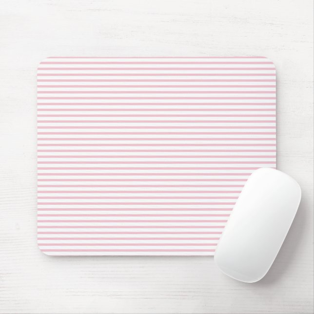 Elegantes Rosa-Gingham-Mauspad Mousepad (Mit Mouse)