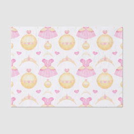 Elegantes Rosa & Gold Prinzessin Tiara Seidenpapier