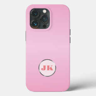 Elegantes rosa Goldmetall mit Monogramm Case-Mate iPhone Hülle