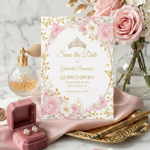 Elegantes Rosa-Hochzeitskleid Quinceañera Goldener