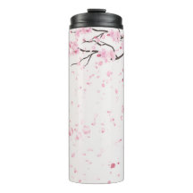 Elegantes rosa Kirschblüten-Blumenmuster-Thermal