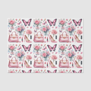 Elegantes rosa Mädchenmode-Seidenpapier Seidenpapier