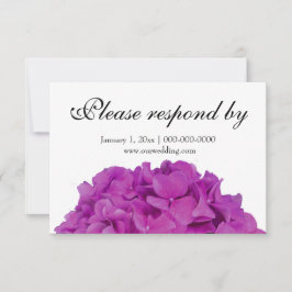 Elegantes rosa Magenta Blumendörfchen Hydrangeas R Save The Date