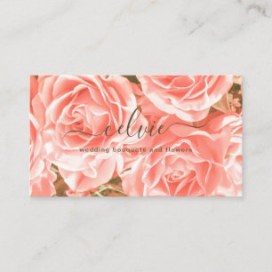 Elegantes Rosa Minimalistisch   Visitenkarte