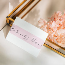 Elegantes rosa minimalistisches Design mit QR-Code